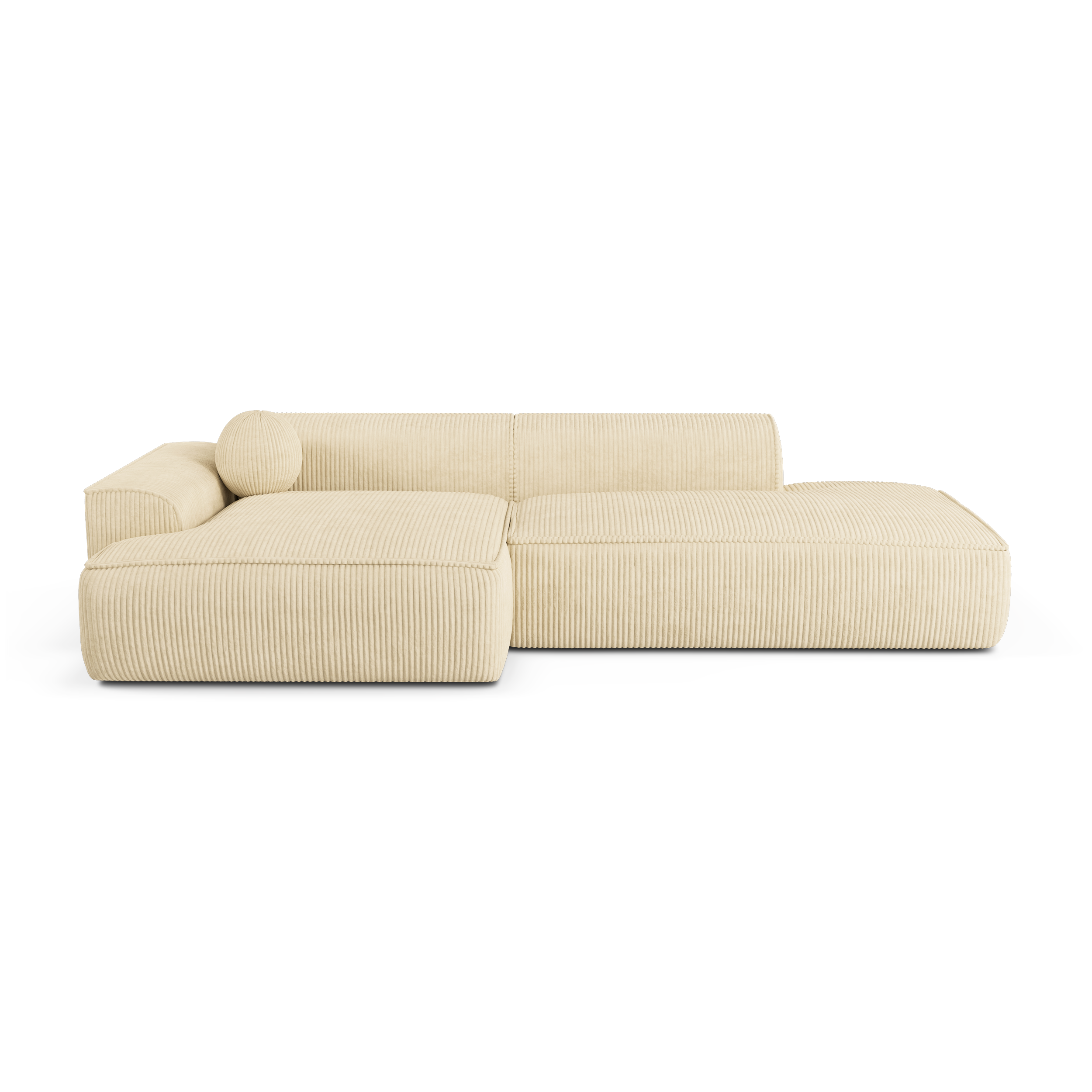sia-ania-canap-angle-gauche-cr-me-coussin-boule image 1