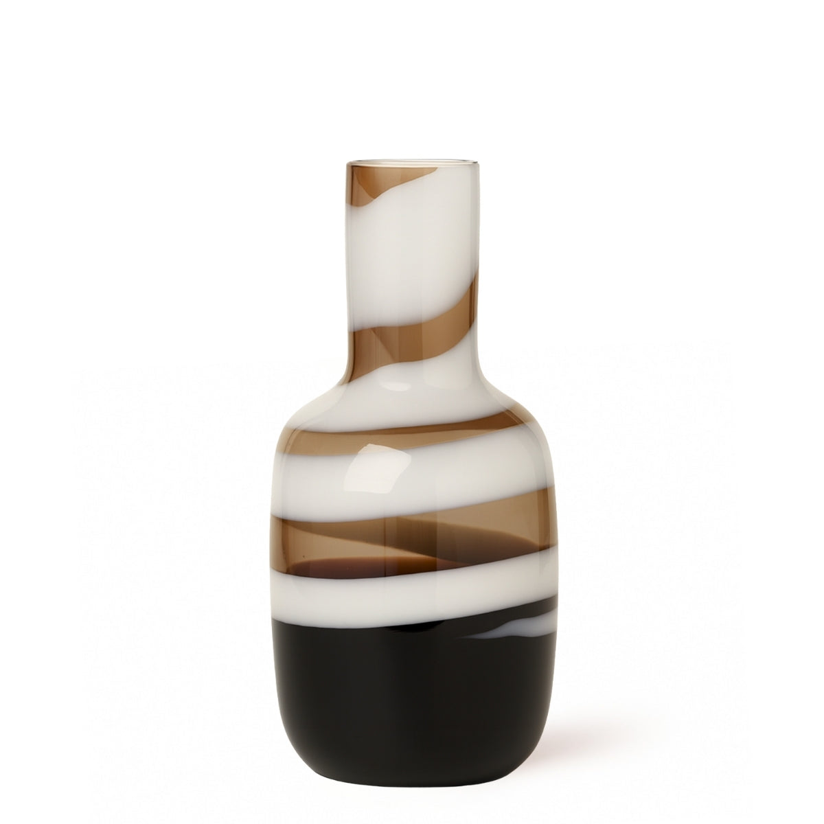 sia-deco-antica-spirale-vase-verre-marron-40-cm image 1