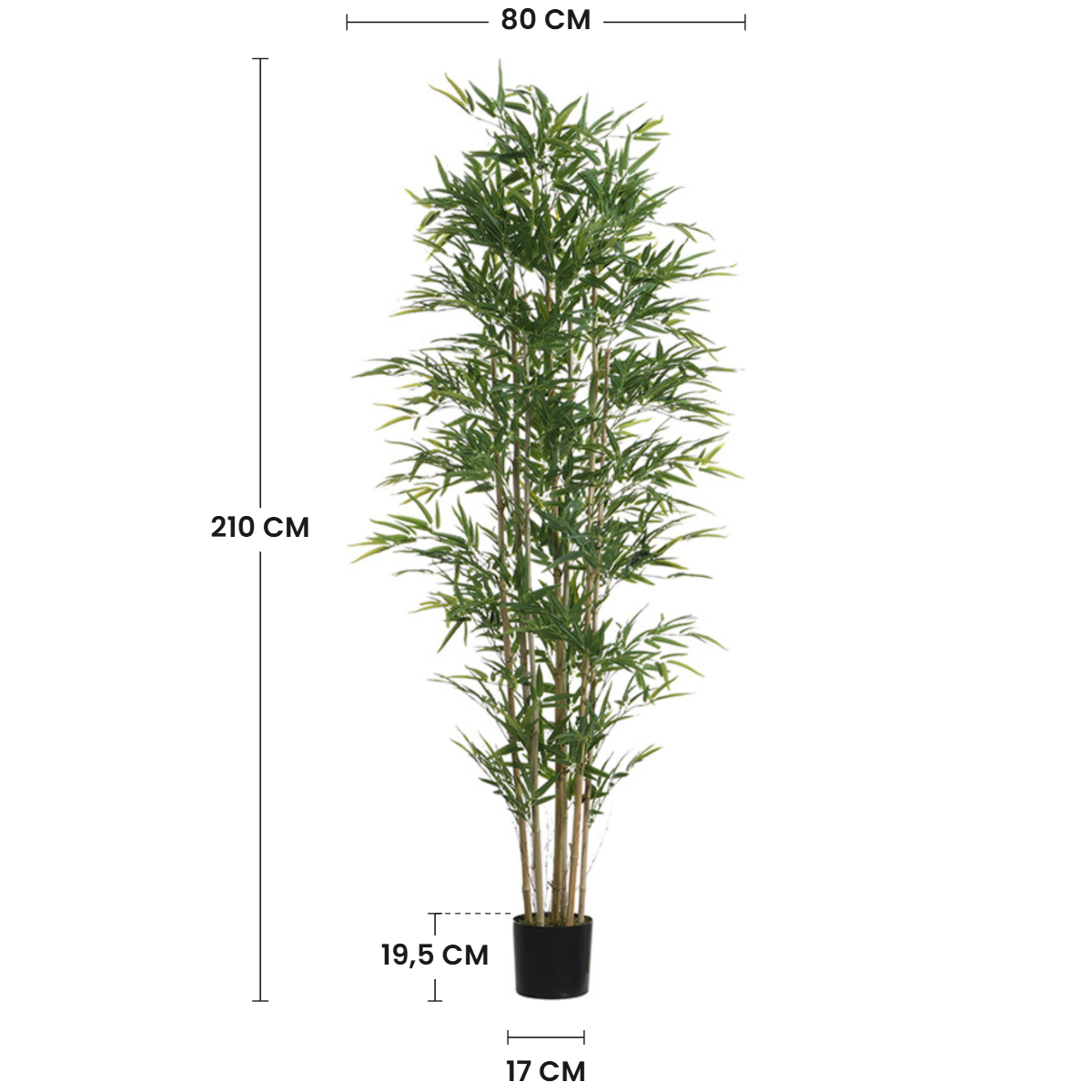 sia-noah-bambou-210-cm-arbre-artificiel-vert-en-pot image 3