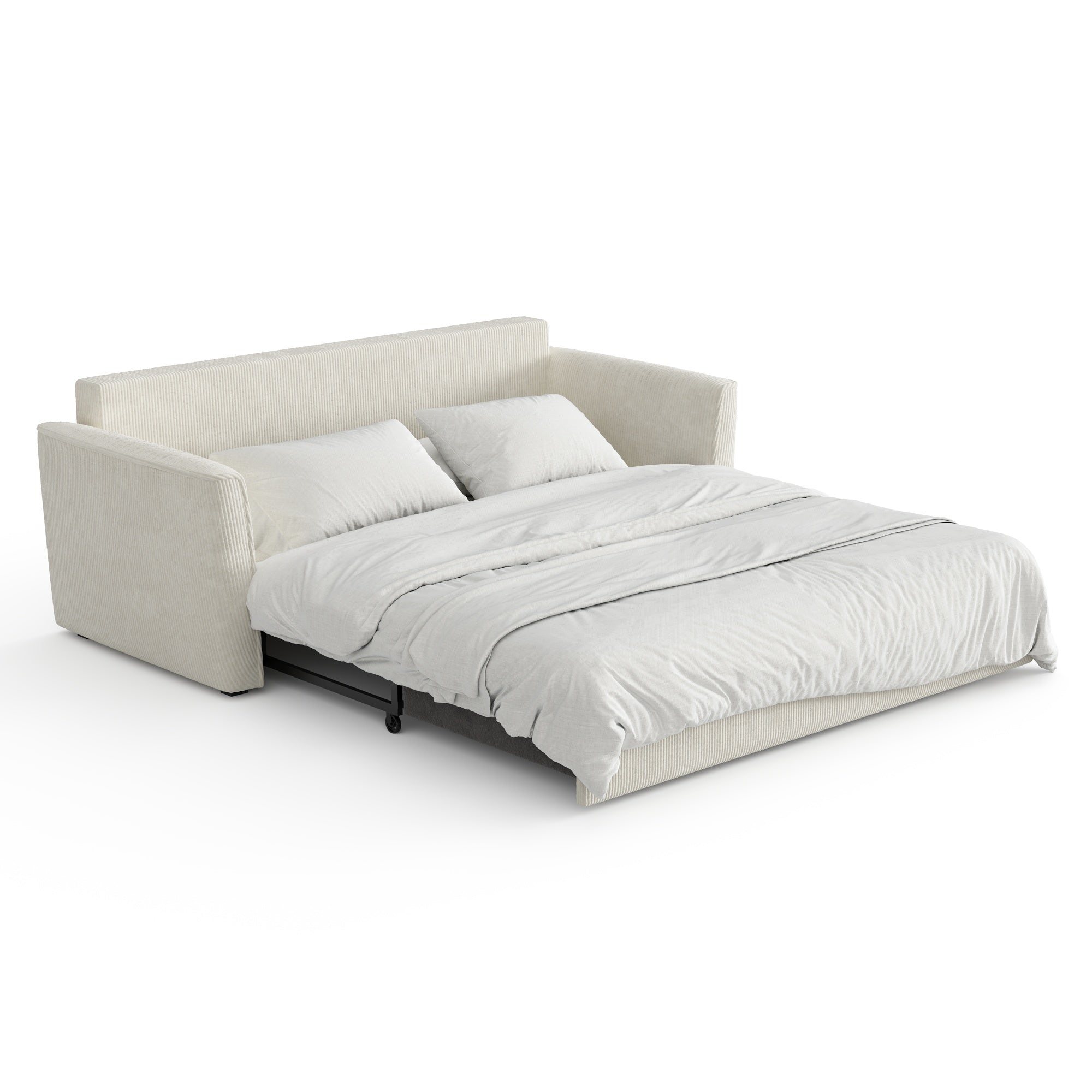 sia-deco-luxo-canap-convertible-3-places-cr-me-taupe image 2