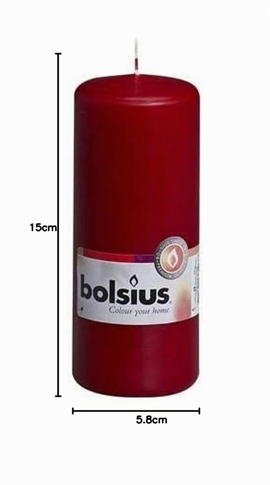 bolsius-bougies-piliers-bordeaux-150x58-mm-lot-de-10-42h image 3