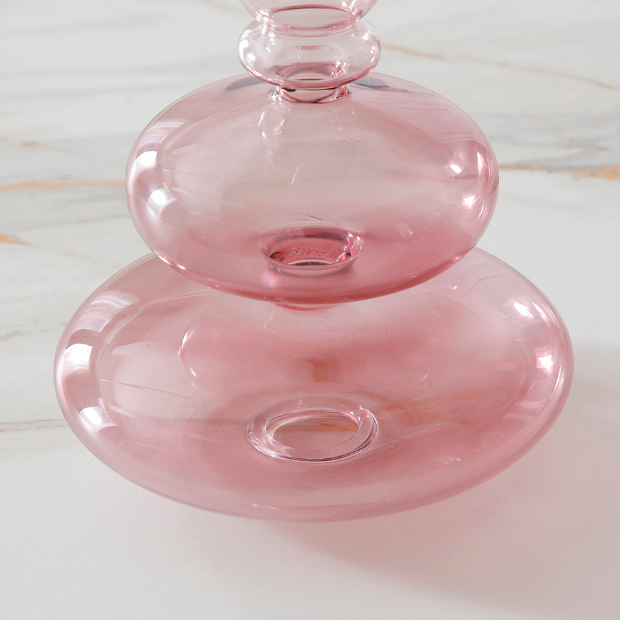 sia-nora-sunrise-bougeoir-verre-rose-22-cm-chandelle image 4