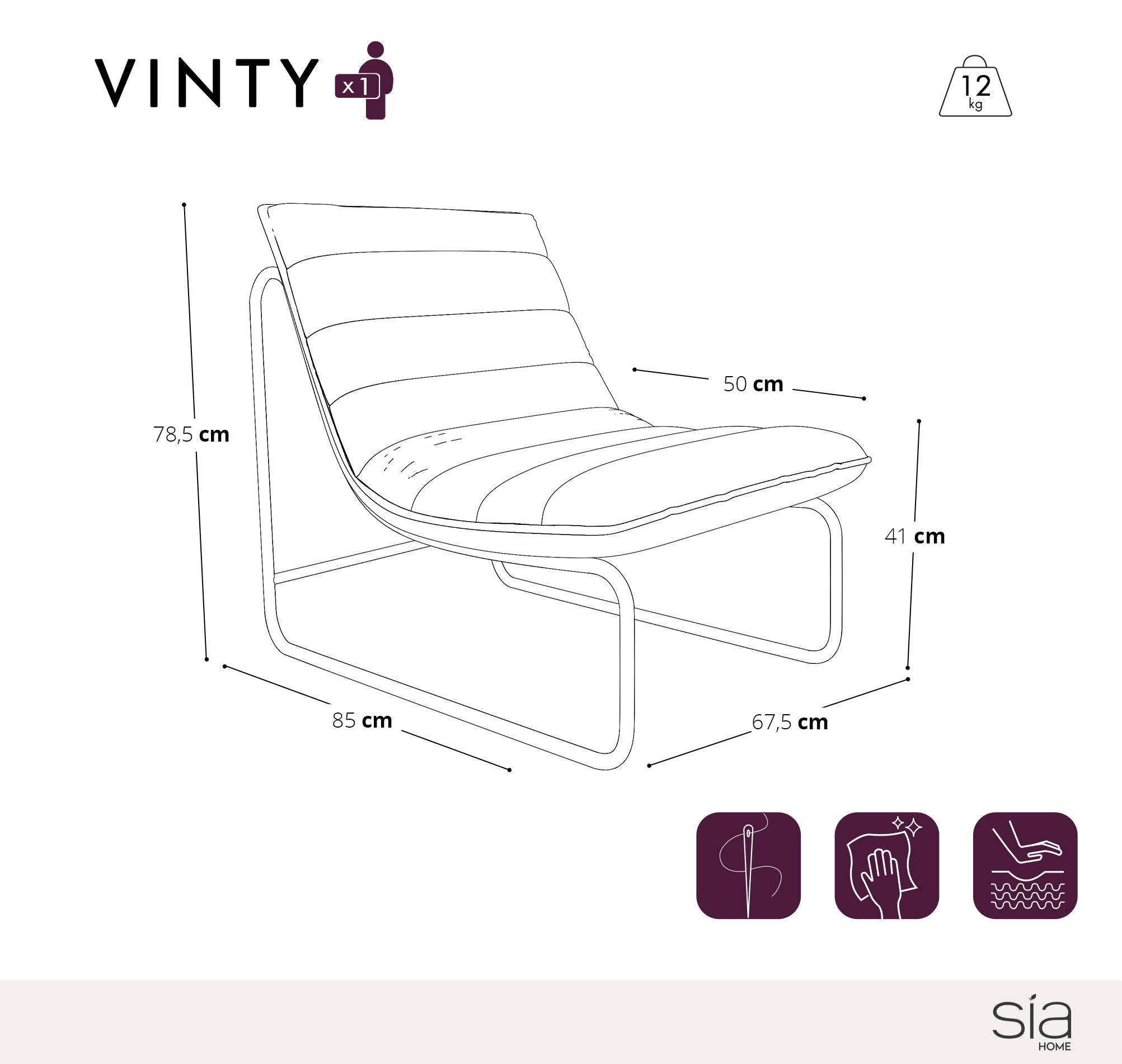 sia-jena-fauteuil-vinty-cru-tissu-matelass-vintage image 4