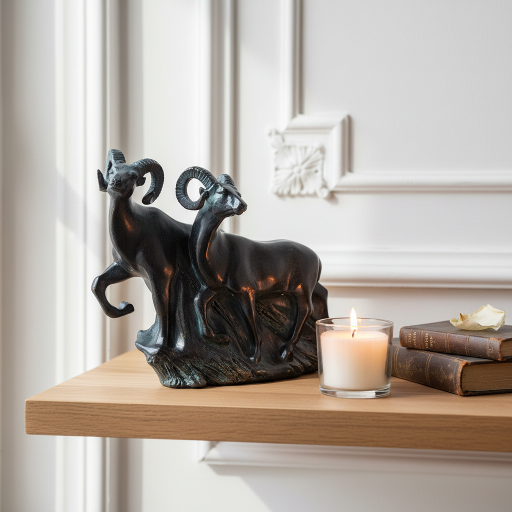 sia-victoria-chamois-statue-noire-25-cm image 2