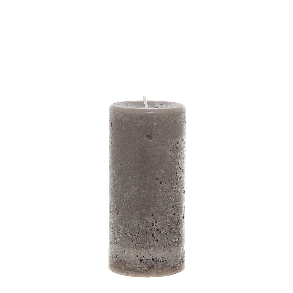 sia-nora-bougie-antik-l-cylindrique-taupe-15-cm image 1