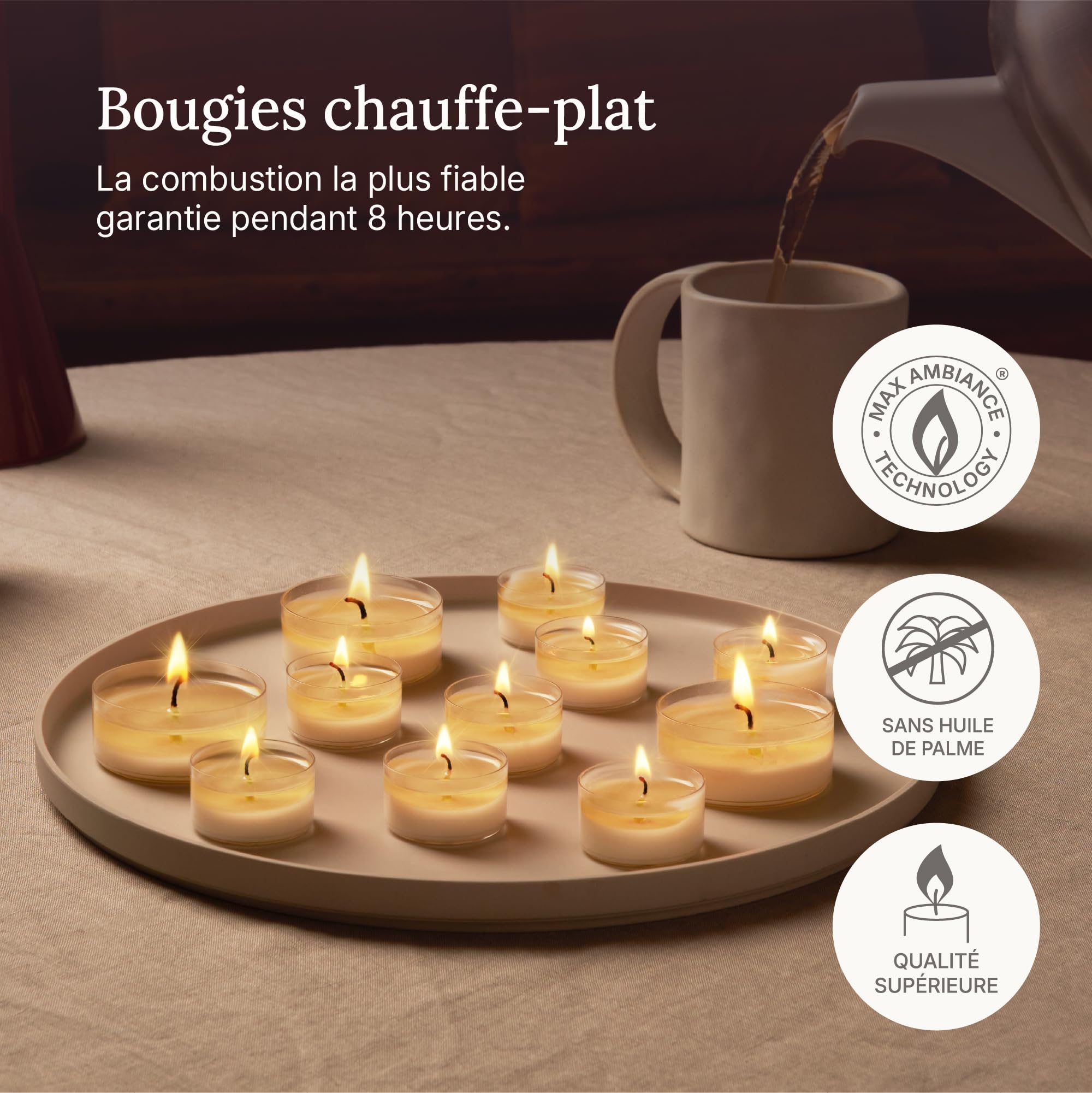 bolsius-bougies-chauffe-plats-transparent-lot-de-48-8h image 5